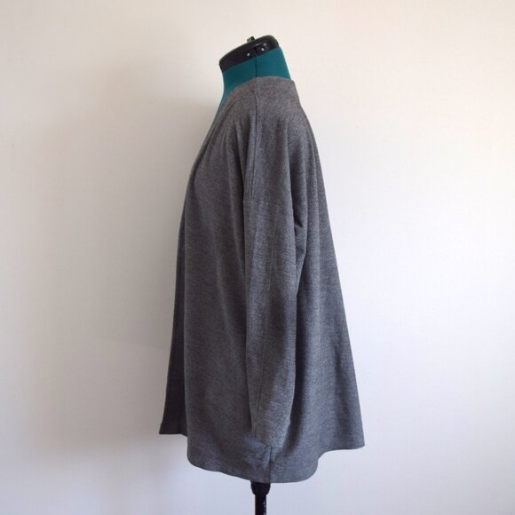 3/$20 Oversized Open Boxy Fleece Cardigan - Picture 6 of 9